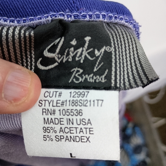 SLINKY Western Coatigan Boho Burnout Preppy, Purple Cardigan Floral L - Picture 2 of 5